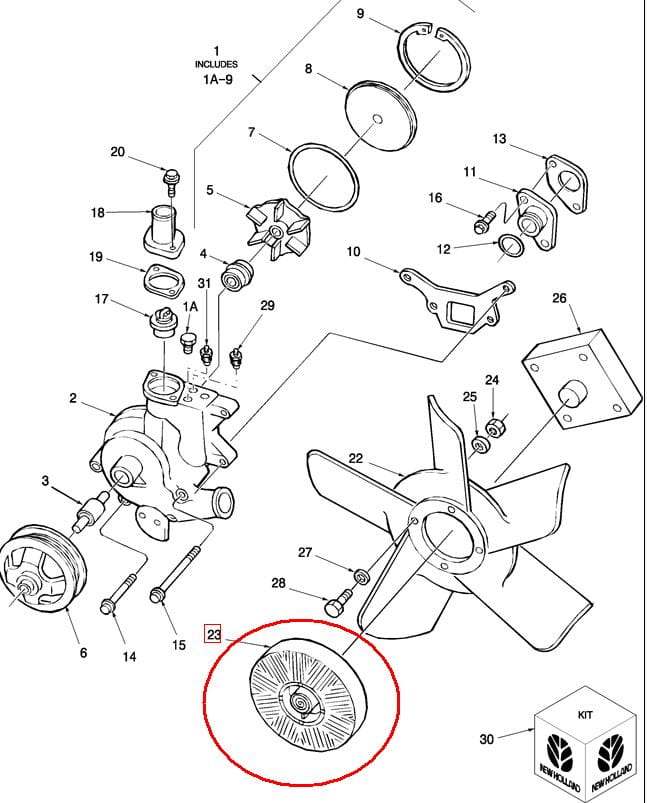 Вискозная муфта-вискоза - New Holland CASE CNH 81862862