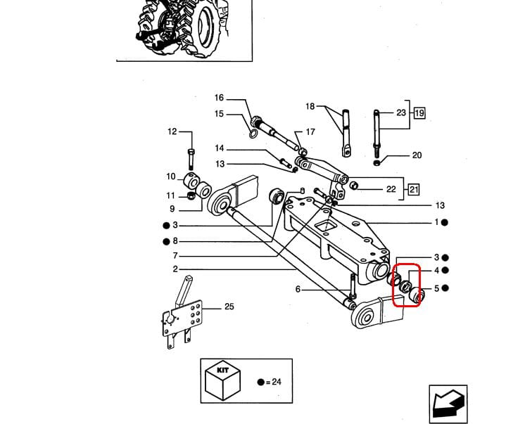 ГЕРМЕТИК НИЖНЕЙ ТЯГИ NEW HOLLAND CASE 47129340-5127037