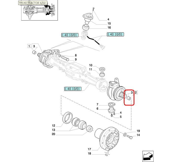 ВТУЛКА КРОССОВЕРА NEW HOLLAND CASE STEYR 5105321-5104085