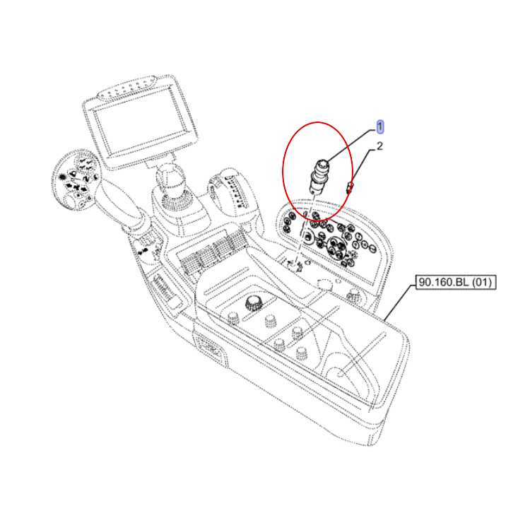 ПЕРЕКЛЮЧАТЕЛЬ ВАЛА PTO NEW HOLLAND CASE STEYR 87494204