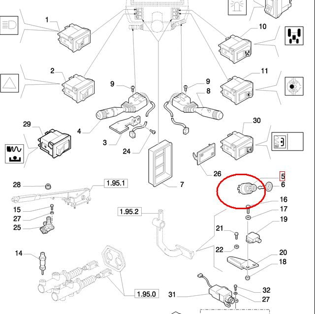 ЗАМОК ЗАЖИГАНИЯ NEW HOLLAND CASE 47124203-87523122