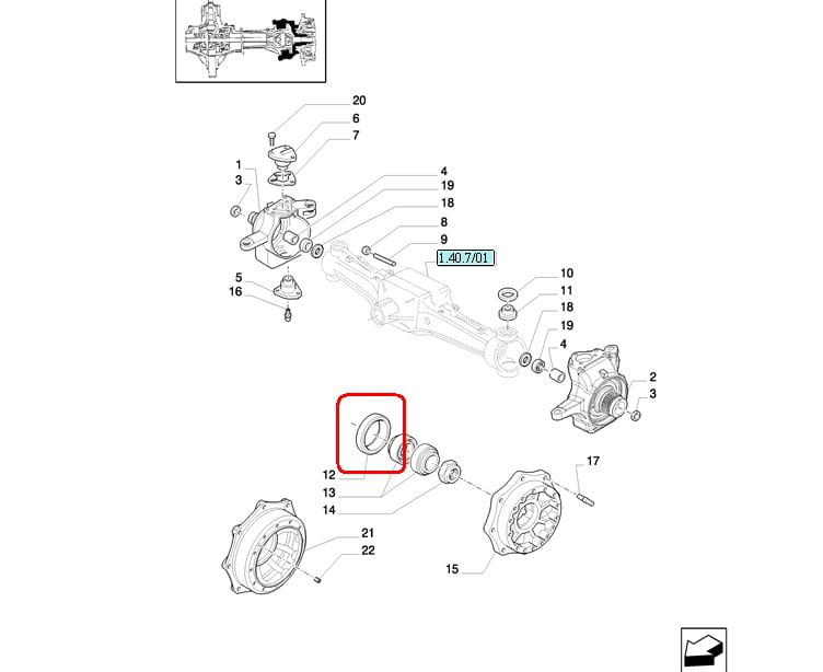 ГЕРМЕТИК БОЛЬШОЙ ПЕРЕДНИЙ МОСТ NEW HOLLAND CASE STEYR 87349641