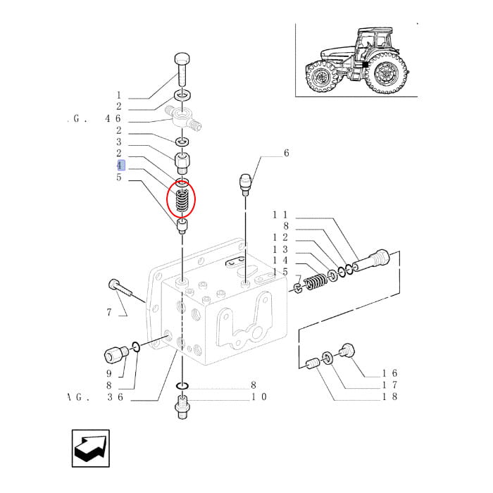 ПРУЖИНА NEW HOLLAND CASE STEYR 5159185