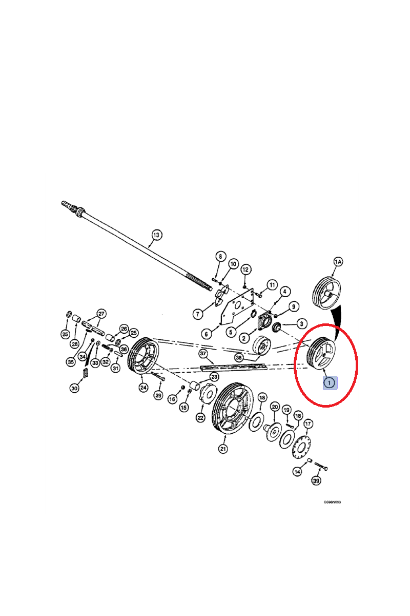 Шкив New Holland CNH 238967A2-238967a1