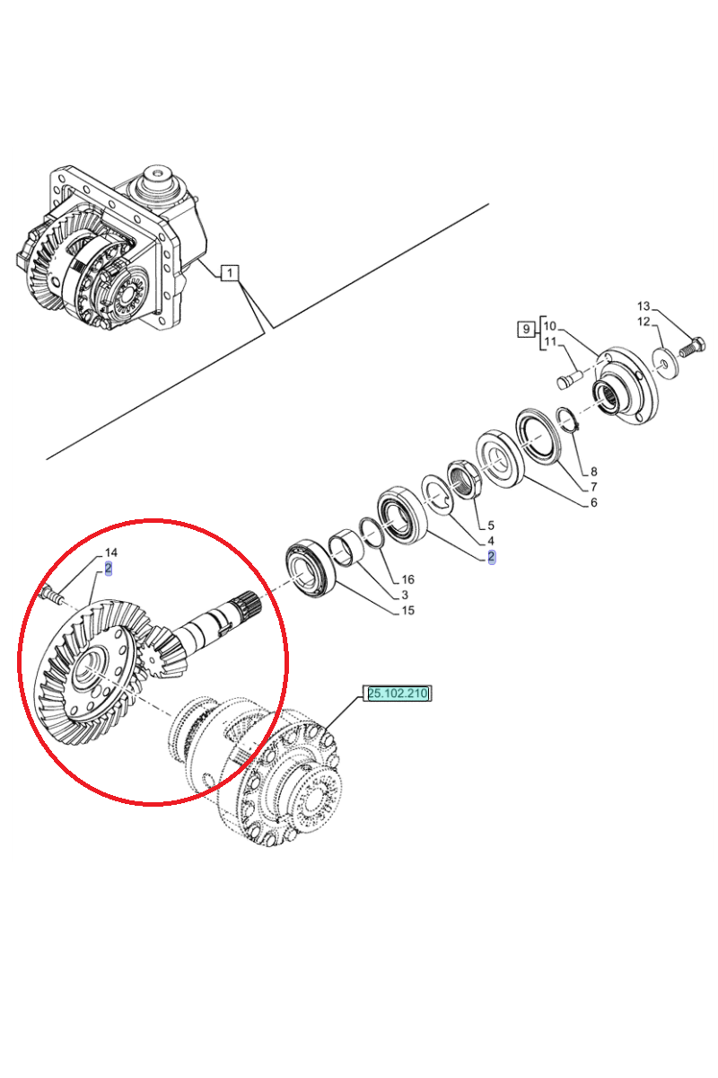 ATAK NEW HOLLAND CASE CNH 5801691579