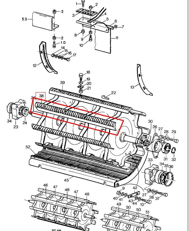 ЦЕПИ ДЛЯ МОЛОТИЛОК (ПАРА) ПРАВЫЕ NEW HOLLAND 89838433-9838433