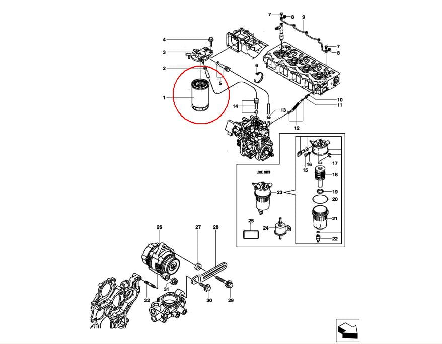 ТОПЛИВНЫЙ ФИЛЬТР NEW HOLLAND 84515360 - 84497558 - 48145977