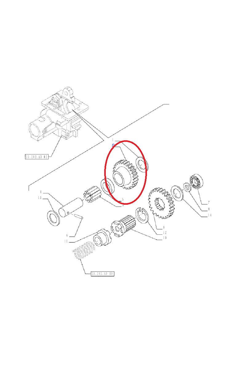 Шестерня New Holland CNH 84336754
