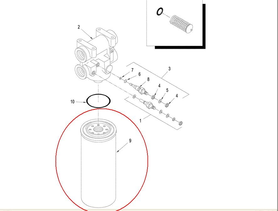 FILTR HYDRAULIKI NEW HOLLAND CASE 84239751 - 86989735