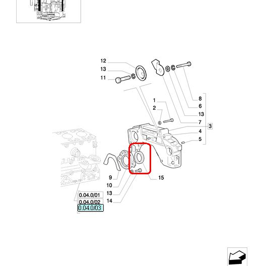 УПЛОТНИТЕЛЬ КОЛЕНЧАТОГО ВАЛА ЗАДНИЙ NEW HOLLAND CASE STEYR 504127327
