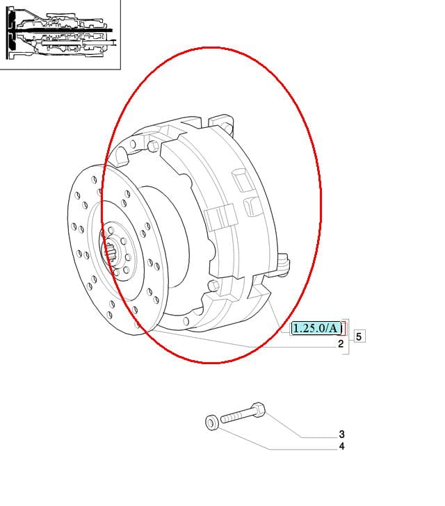 СЦЕПЛЕНИЕ ДВИГАТЕЛЯ NEW HOLLAND CASE 84328337 - 47583372 - 47953610