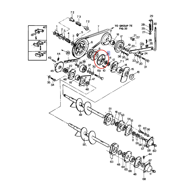 Звездочка New Holland 80423662-423662