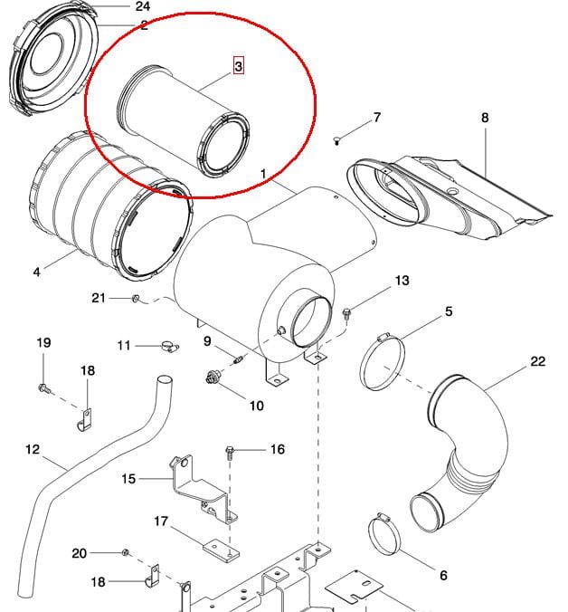 ВНУТРЕННИЙ ВОЗДУШНЫЙ ФИЛЬТР NEW HOLLAND 451526A1 - 87774757