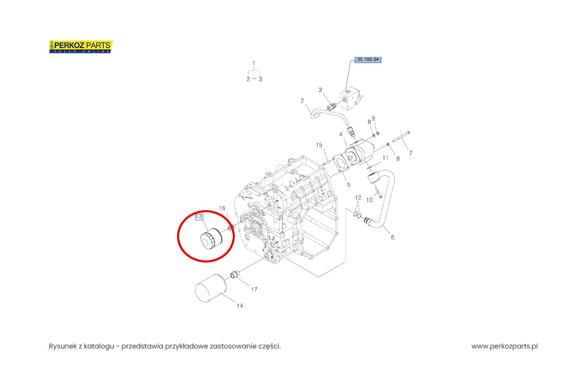 Filtr hydrauliki Boomer CNH MT40220109