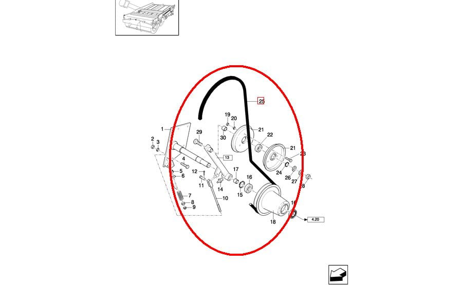 ПОДСЕДЕЛЬНЫЙ РЕМЕНЬ NEW HOLLAND CASE 84817621