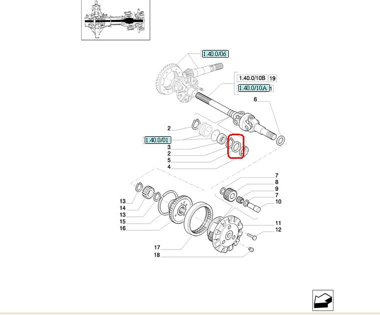 ГЕРМЕТИК ПОЛУОСИ NEW HOLLAND CASE 87342469-5105948