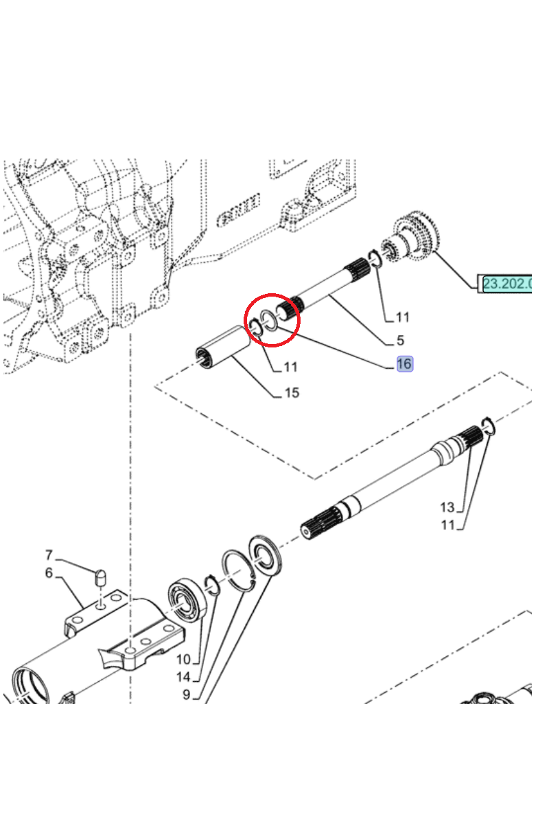Регулировочная шайба New Holland CNH 5143589