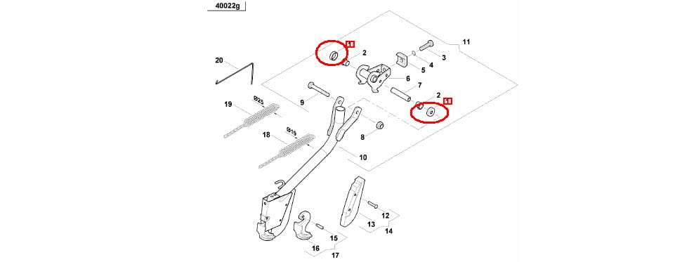 Крышка направляющей втулки сошника Kverneland AC494697