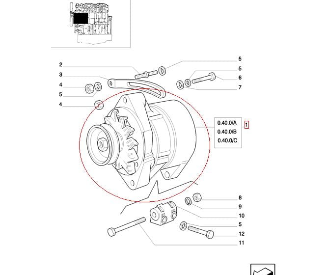 ALTERNATOR 85A NEW HOLLAND CASE 500364130