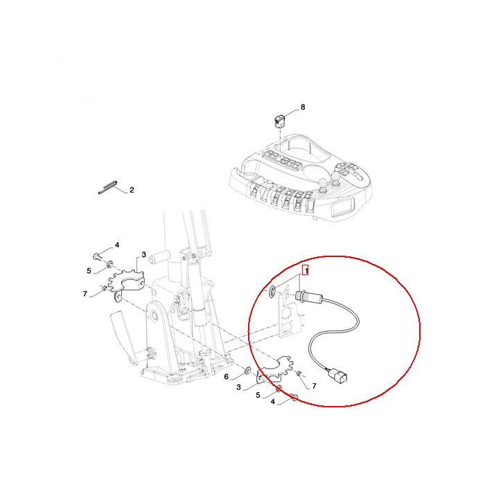 Датчик оборотов NEW HOLLAND M18X30 CASE 84058862