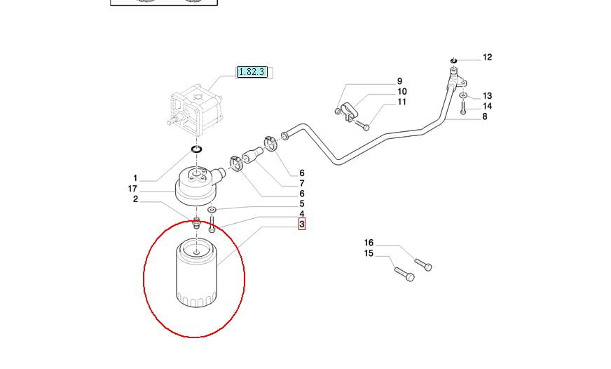 FILTR HYDRAULIKI NEW HOLLAND CASE 84397845 - 1909130 - 47425202