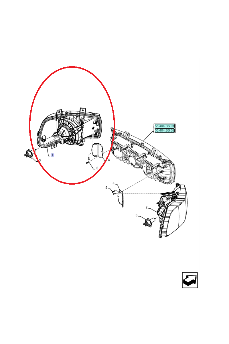 ПЕРЕДНЯЯ ЛЕВАЯ ФАРА NEW HOLLAND CNH 87455673