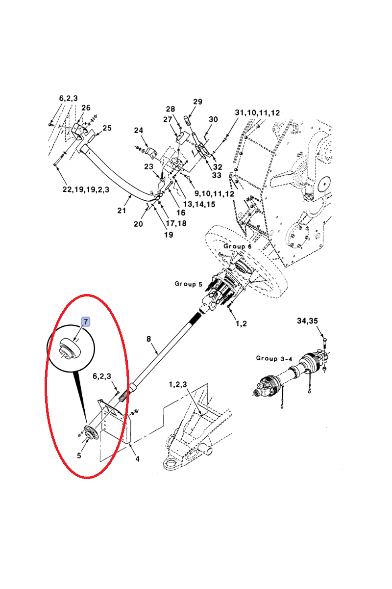 ПОДШИПНИК КАРДАННОГО ВАЛА NEW HOLLAND CNH 700051318