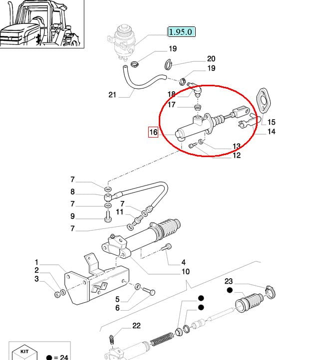 НАСОС СЦЕПЛЕНИЯ NEW HOLLAND CASE 82008704-84570230