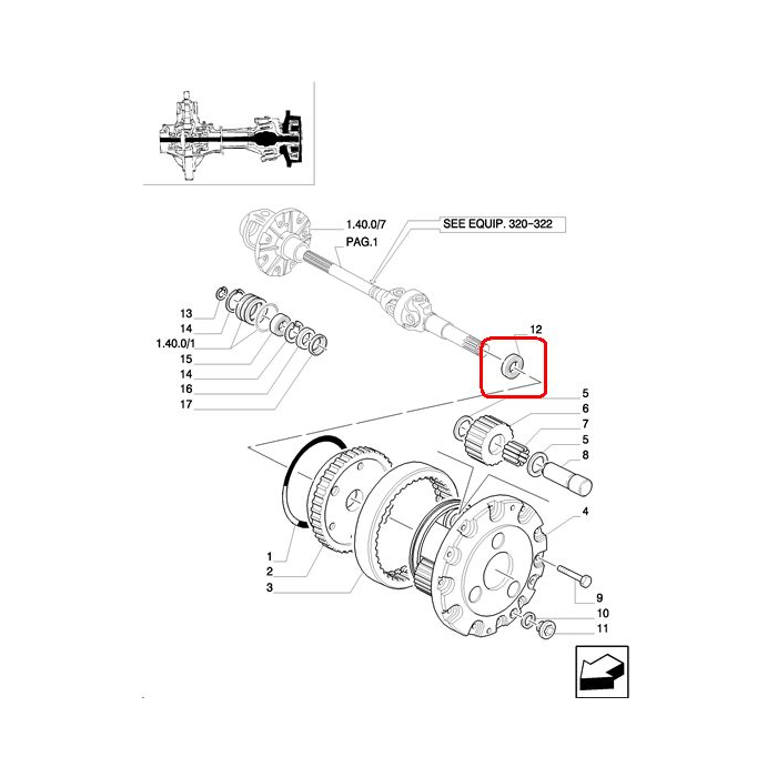 ГЕРМЕТИК ДЛЯ КОРОТКИХ ПОЛУОСЕЙ NEW HOLLAND CASE 5184124