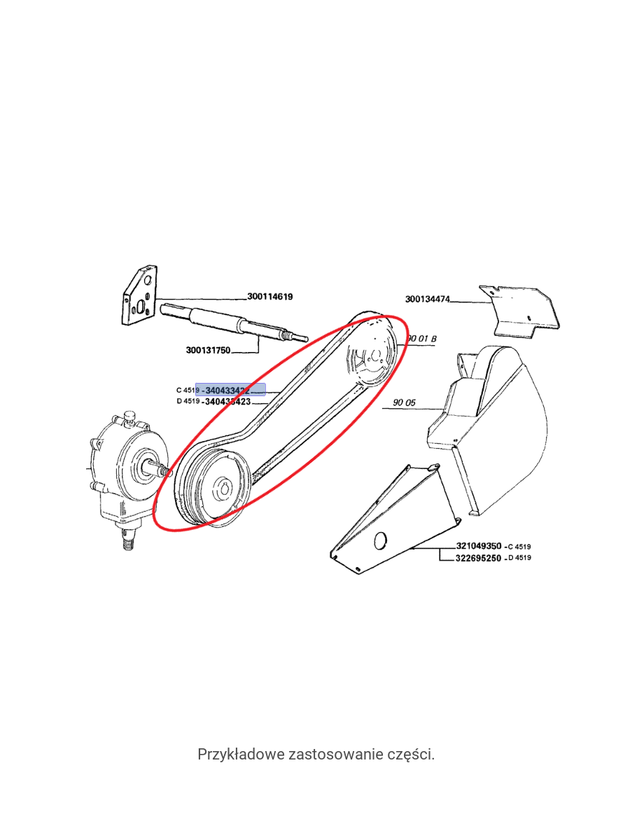 ПРИВОДНОЙ РЕМЕНЬ HEDERA LAVERDA NEW HOLLAND 340433422