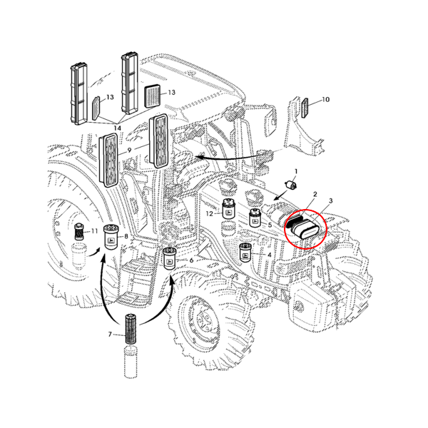 КАРТРИДЖ ВОЗДУШНОГО ФИЛЬТРА JOHN DEERE AL172781
