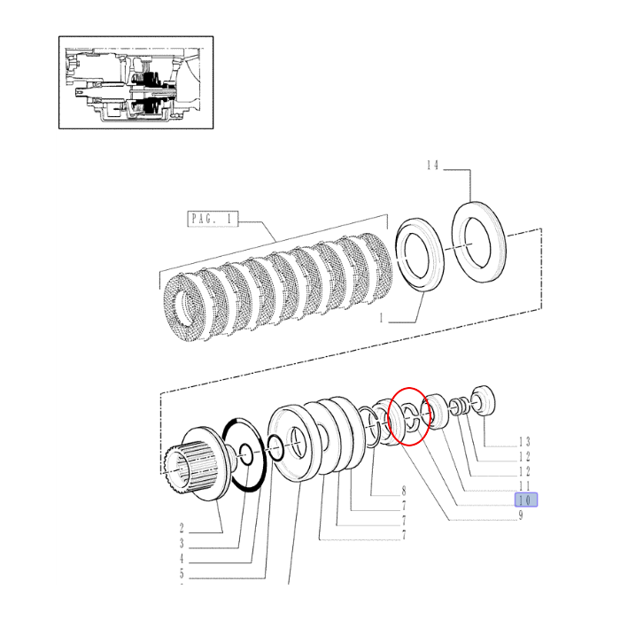 ПОЛУКОЛЬЦО NEW HOLLAND CNH 4977442-4969105