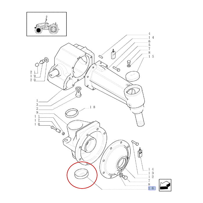 НИЖНЯЯ КРЫШКА СТРУБЦИНЫ NEW HOLLAND 9976161