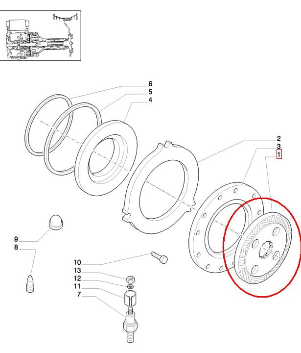 ТОРМОЗНОЙ ДИСК NEW HOLLAND CASE STEYR 47126358