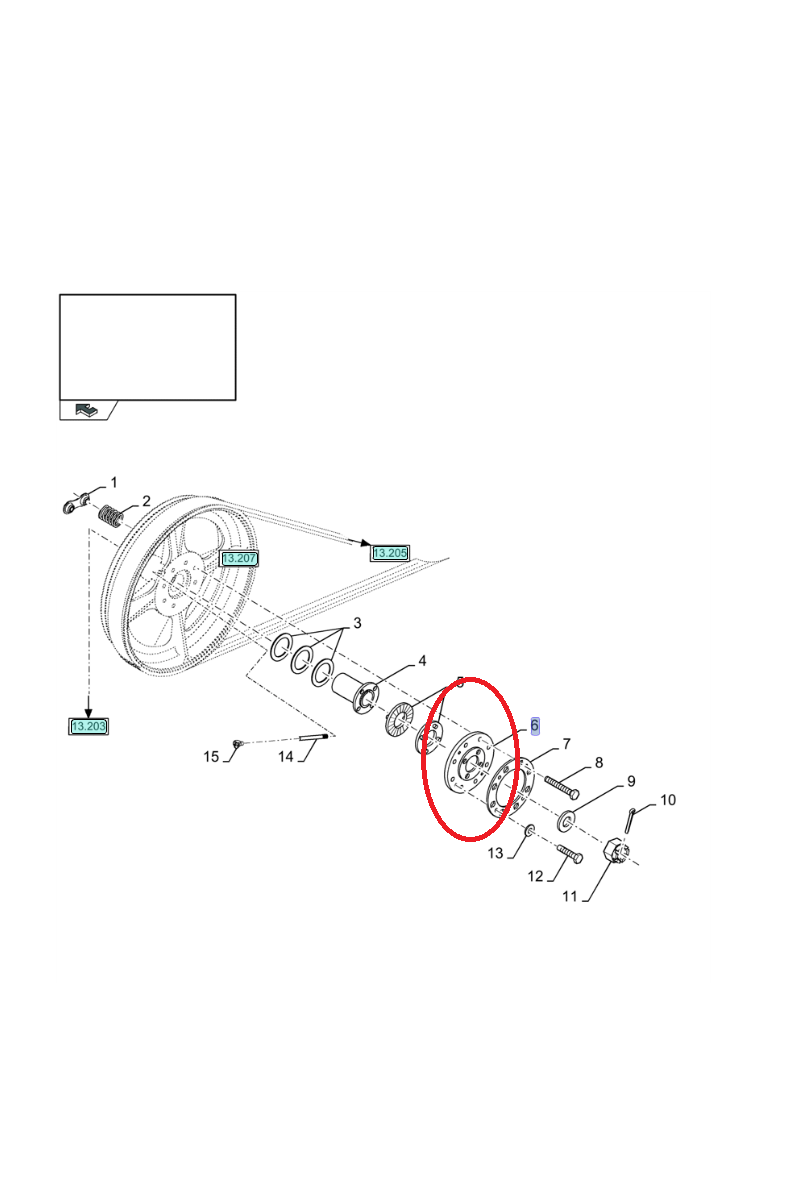 БЛОКИРОВОЧНЫЙ ДИСК NEW HOLLAND CNH 84069812