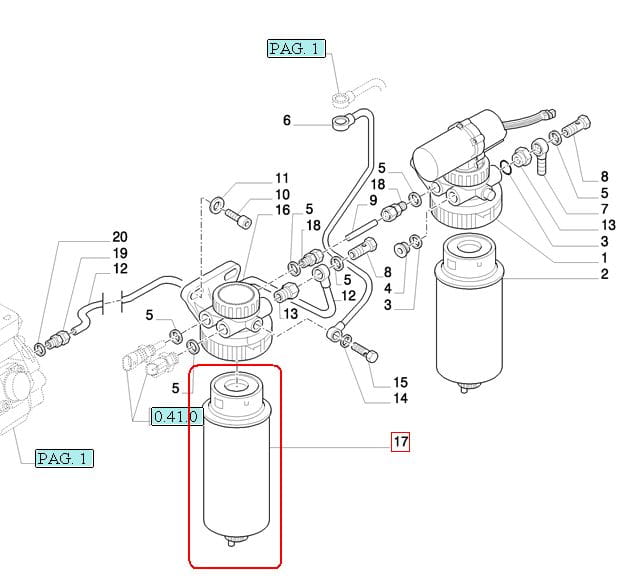 ТОПЛИВНЫЙ ФИЛЬТР NEW HOLLAND CASE STEYR 84269164 - 47335715 - 162000080921