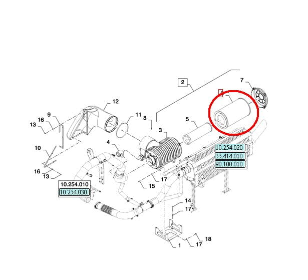 ВНЕШНИЙ ВОЗДУШНЫЙ ФИЛЬТР NEW HOLLAND CASE 86998333