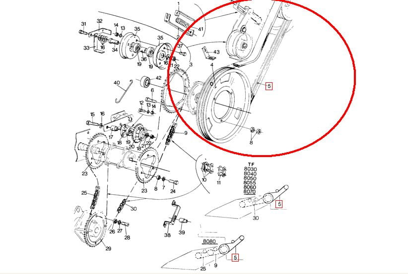 PAS NAPĘDU HEDERA 3HB NEW HOLLAND CASE 84817632