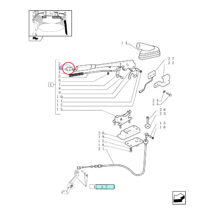 КНОПКА NEW HOLLAND CASE STEYR 5174275