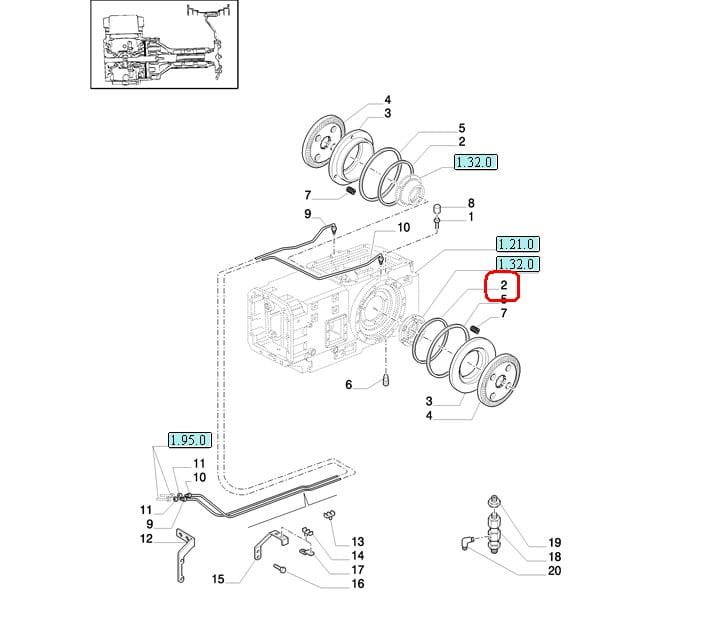 ПРОКЛАДКА ТОРМОЗОВ NEW HOLLAND CASE 5165511