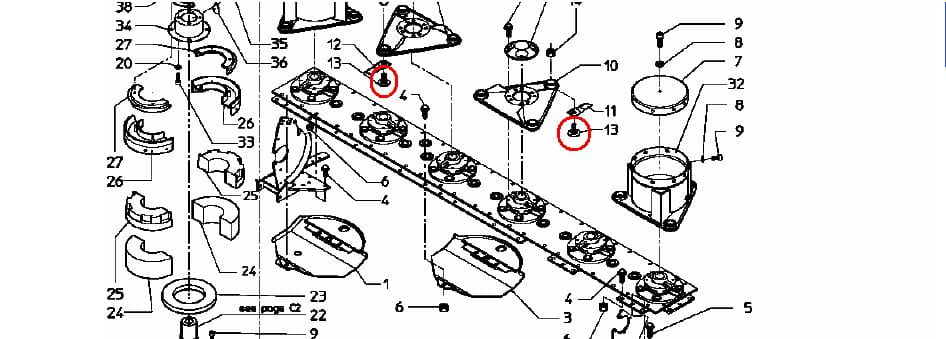 Болт ножа газонокосилки VICON M12 VNB1374593