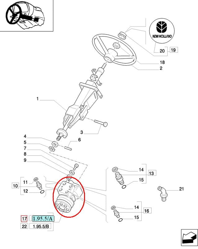 Orbitrol New Holland CASE 82001471