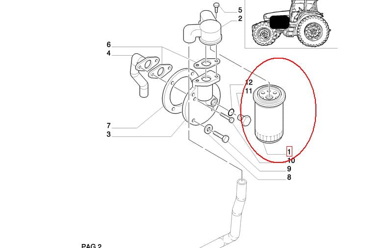 ФИЛЬТР ГИДРАВЛИКИ NEW HOLLAND 81869132 - 47465237