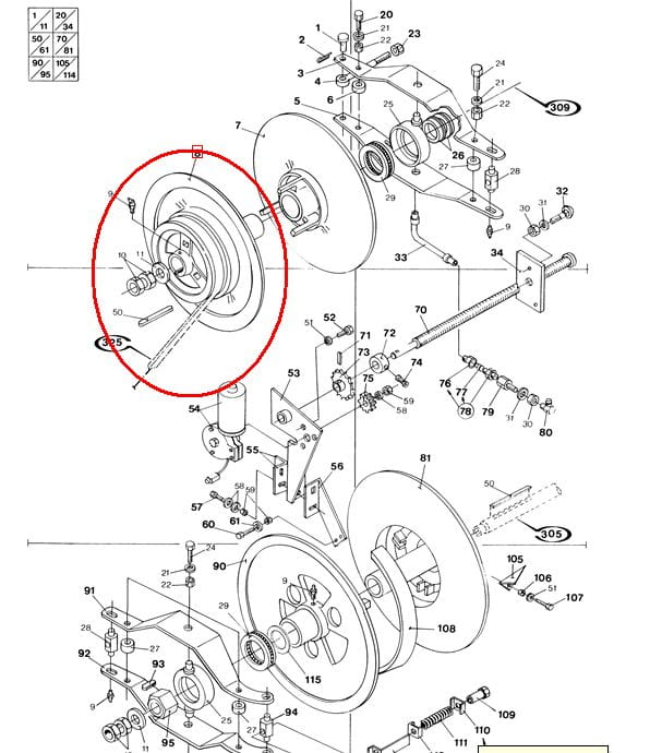 БЕССТУПЕНЧАТОЕ ЗУБЧАТОЕ КОЛЕСО МОЛОТИЛКИ NEW HOLLAND 84026666 - 84278620 - 84991652