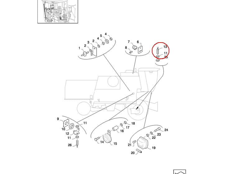 ДАТЧИК ОБОРОТОВ M12X60 NEW HOLLAND CASE 84058853-84056991