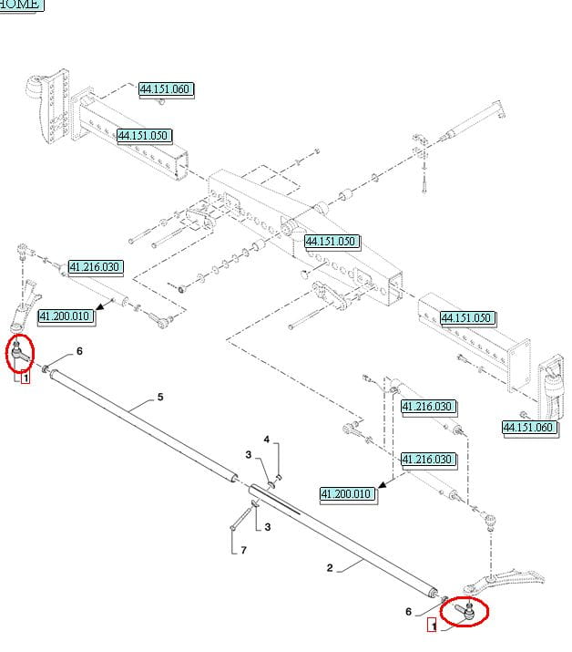 РУЛЕВОЙ ШАРНИР NEW HOLLAND CASE 84073399-84442906