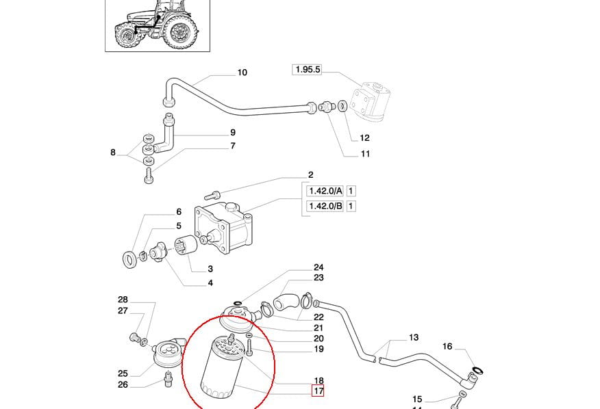 ФИЛЬТР ГИДРАВЛИКИ NEW HOLLAND 47124379 - 1930986 - 84399618