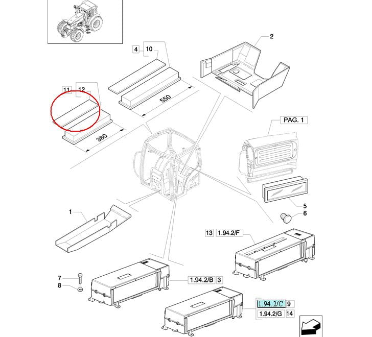 ФИЛЬТР КАБИНЫ NEW HOLLAND CASE STEYR 87726696