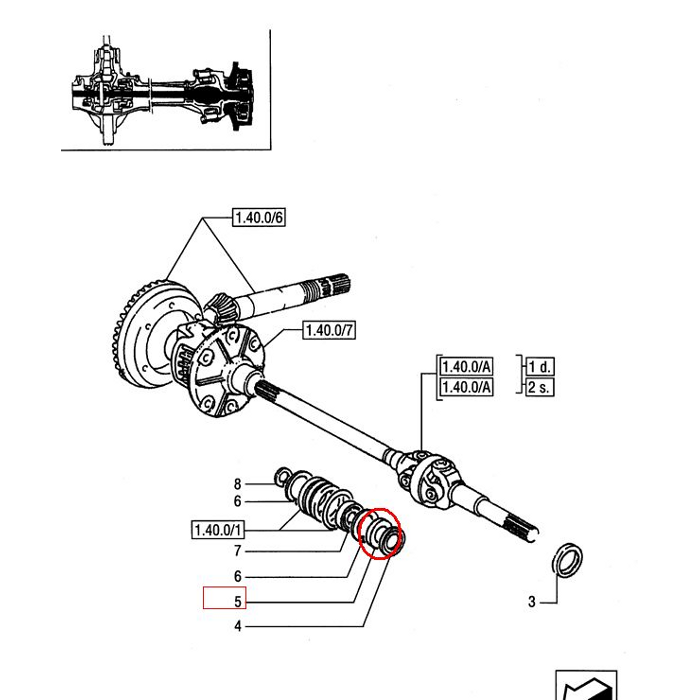 ГЕРМЕТИК ДЛЯ ДЛИННЫХ ПОЛУОСЕЙ NEW HOLLAND CASE 5116701