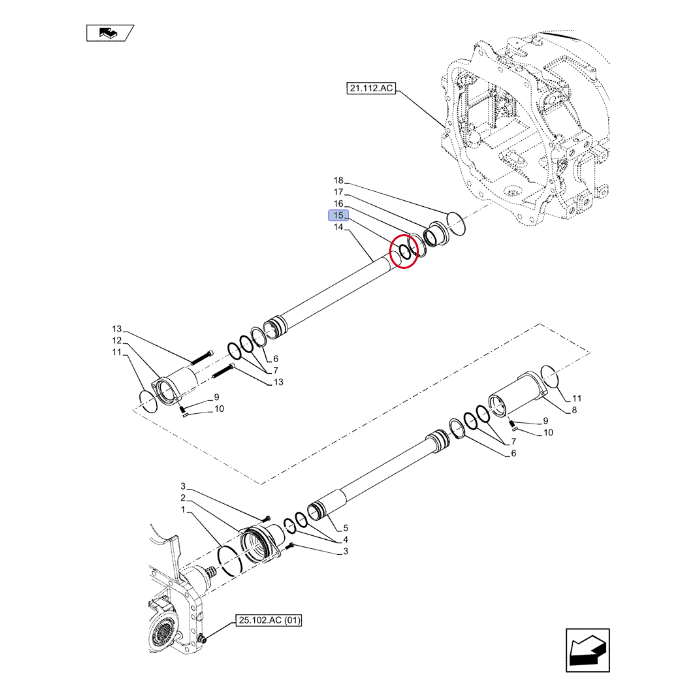 ORING NEW HOLLAND CASE STEYR 217405